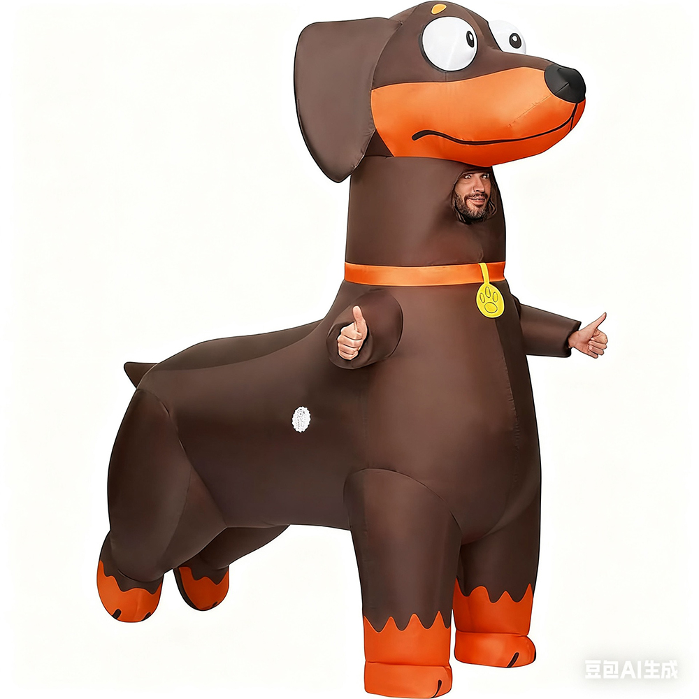 Cosplay Prop Business - Disfraz Inflable de Dachshund para Actividades