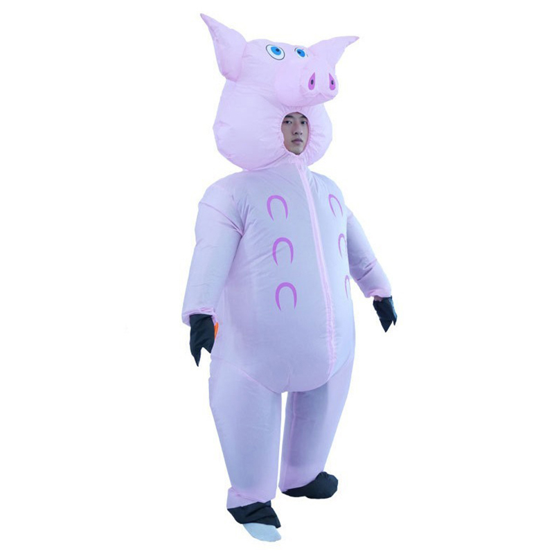 Cosplay Prop Business - Disfraz Inflable de Cerdo Rosa para