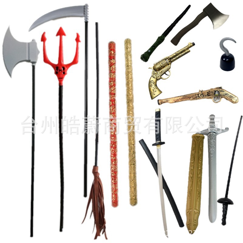 Cosplay Prop Axe - Divertido grande triángulo tenedor hoz hacha