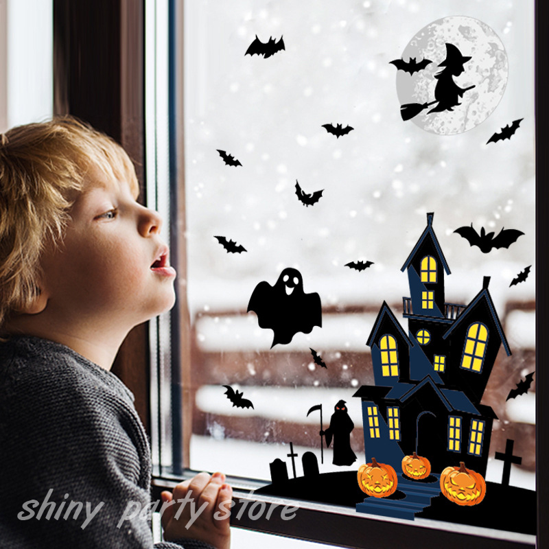Pegatina de ventana de bruja d - Cosplay Bat Prop reseña y precio