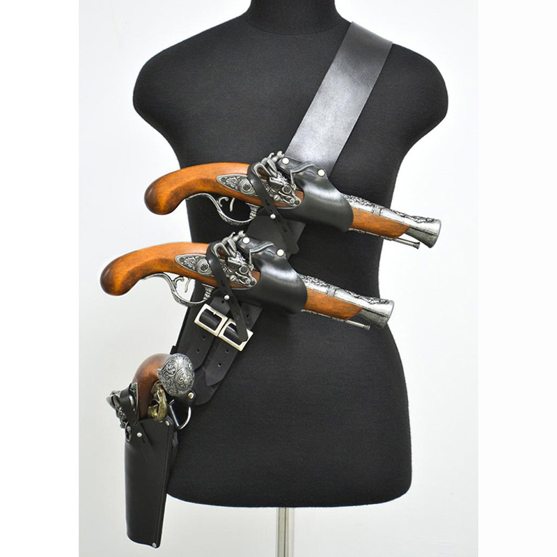 Cinturón de Cuero Medieval Ren - Cosplay Prop Pistol reseña y precio