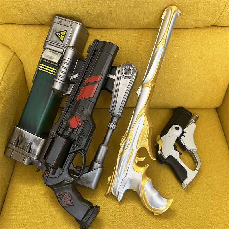 Pistolas doradas para Cosplay, - Fallout Cosplay Prop reseña y precio
